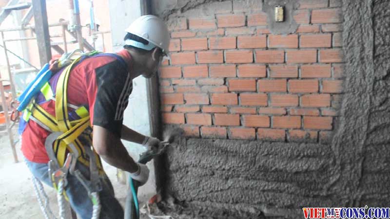 Đơn giá nhân công và vật tư xây dựng 1m2 tường gạch - Vietmycons